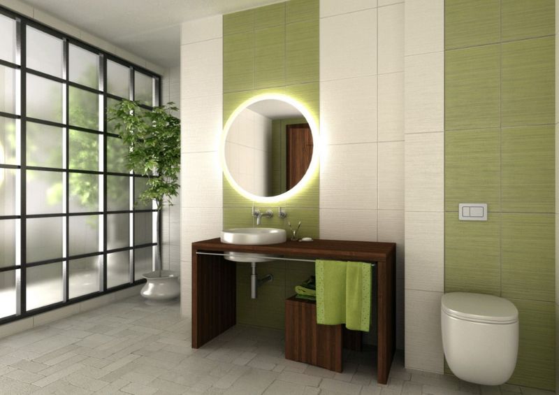 ATUM speil m/led lys 