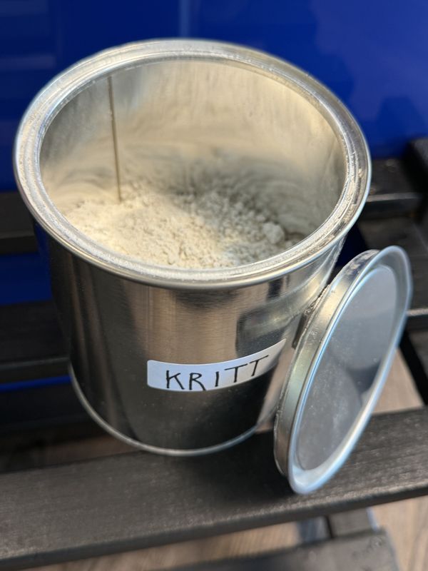 Spann med 0,5 kg kritt 